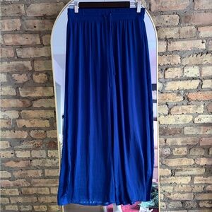 Joie Electric Blue Pleated Wide Leg Pants